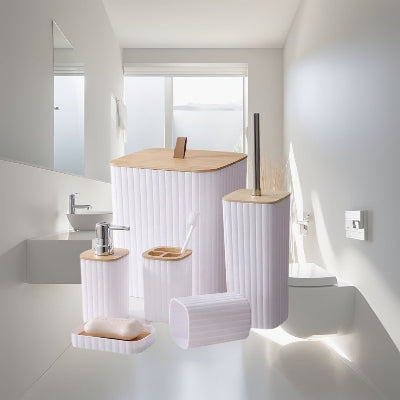 Accessoire-de-salle-de-bain-blanc