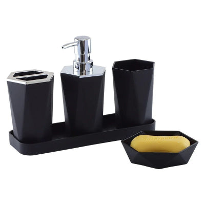 accessoires-salle-de-bain-noir-5pcs