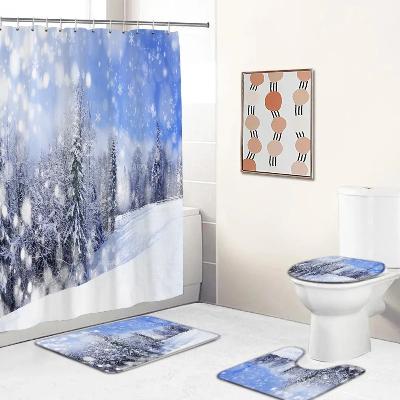 ensemble-tapis-et-rideau-de-douche-neige