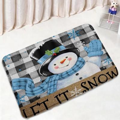 tapis-de-bain-bonhomme-de-neige-souriant