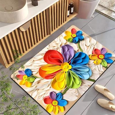 tapis-de-bain-fleur-multicolore