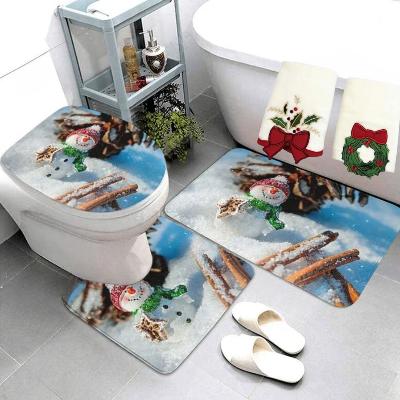 tapis-de-bain-noel-bonhomme-de-neige