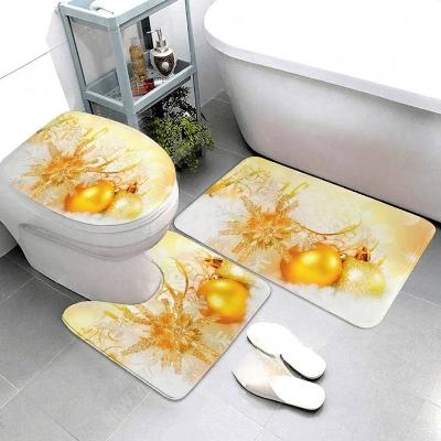 tapis-de-bain-noel-boule-jaune