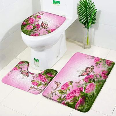 tapis-de-salle-de-bain-papillon-rose