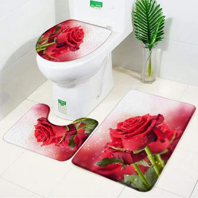 tapis-de-salle-de-bain-rose-rouge