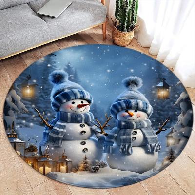 tapis-rond-bonhomme-de-neige-bleu