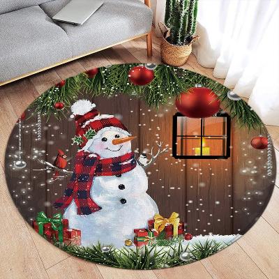 tapis-rond-bonhomme-de-neige-lanterne