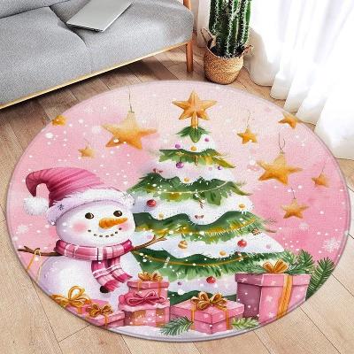 tapis-rond-cadeau-noel