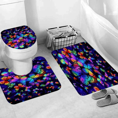 tapis-salle-de-bain-multitude-de-papillon